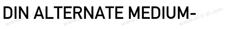 DIN ALTERNATE MEDIUM字体转换
